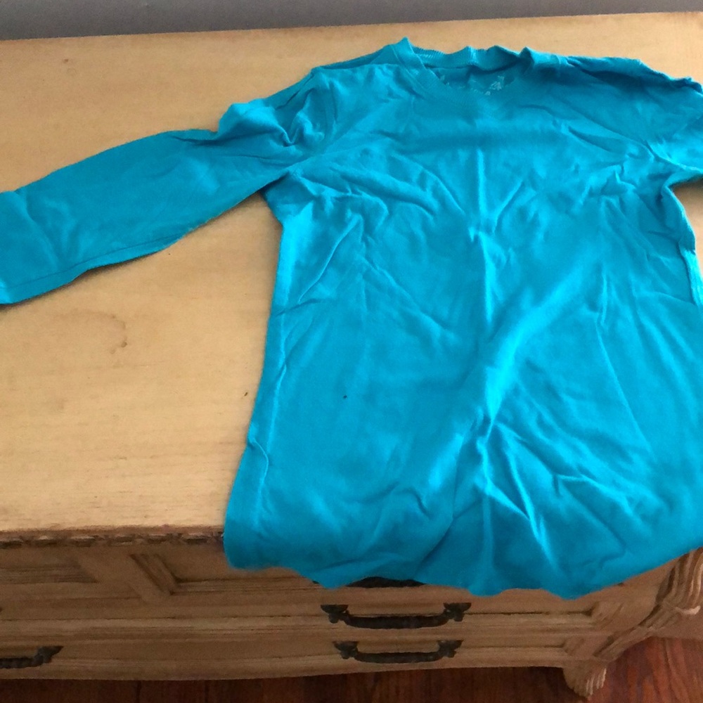 Teal long sleeve shirt (Girls)